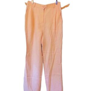 EXIT Shops Linen /Viscose Blend Peach Glow Fibanne Pants VTG